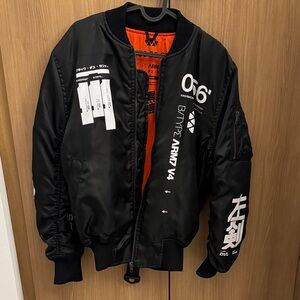 Cyberpunk biker puffer jacket
